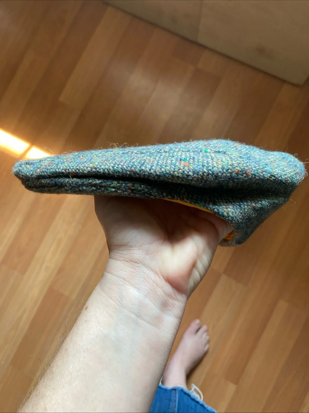 Hats of Ireland Men's Tweed Newsboy Cap in Multicolor Speckle size 7 1/4